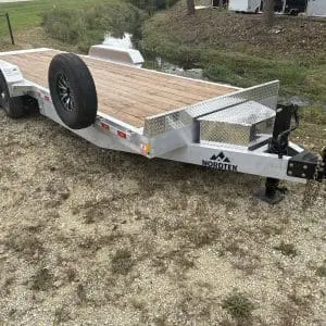 2026 NORDTEK 82X24 HYDRAULIC TILT BED 2-7000LB AXLES, ALUM WHEELS