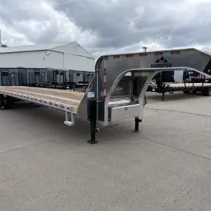 2026 NORDTEK 35X102 GOOSENECK WITH 2-12000LB AXLES, ALUMINUM WHEELS 25066