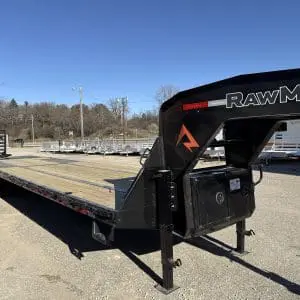 2026 RAWMAXX FDX 36X102 GOOSENECK FLATBED WITH 2-12,000 POUND AXLES 26079