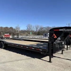 2026 RAWMAXX LDX30GN16K 30X102 GOOSENECK EQUIPMENT TRAILER WITH 2-8000LB AXLES 26080