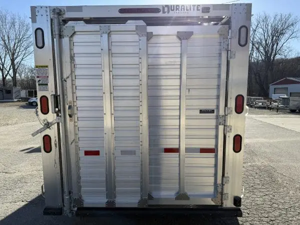 2026 DURALITE 15X80 BUMPER PULL STOCK TRAILER 2-5200LB AXLES 26081