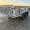 2026 NORDTEK 82X16 FOOT DUMP TRAILER WITH 2-7000LB AXLES, ALUM WHEELS, HYDRAULIC JACK 25095