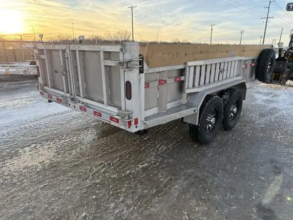 2026 NORDTEK 82X16 FOOT DUMP TRAILER WITH 2-7000LB AXLES, ALUM WHEELS, HYDRAULIC JACK 25095
