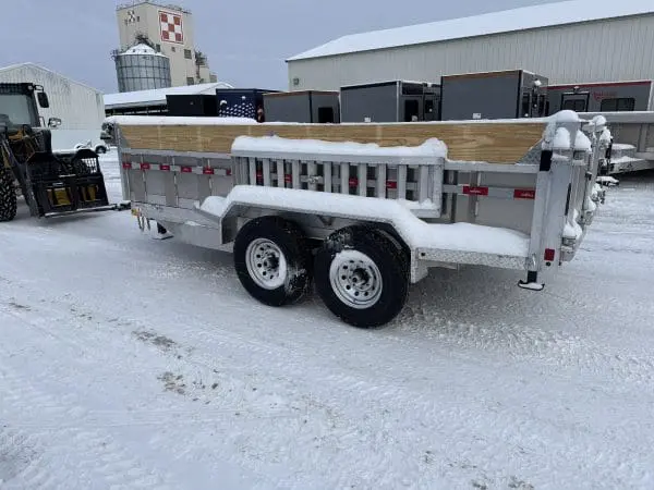 2026 NORDTEK 82X14 FOOT DUMP TRAILER WITH 2-7000LB AXLES, STEEL WHEELS 25096