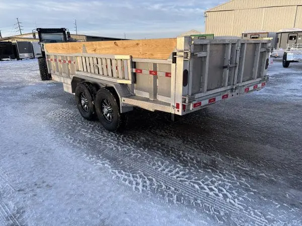 2026 NORDTEK 82X16 FOOT DUMP TRAILER WITH 2-7000LB AXLES, ALUM WHEELS, HYDRAULIC JACK 25095