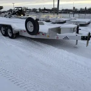2026 NORDTEK 82X18 FOOT HYDRAULIC TILT BED 2-5200LB AXLES STEEL WHEELS 25092