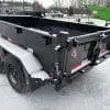 2026 RAWMAXX SDX 60"X10' BUMPER PULL DUMP TRAILER 2-3500 LB AXLES JET BLACK 26090