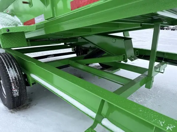 2026 RAWMAXX GDX14'X83" BUMPER PULL DUMP TRAILER 2-7000 LB AXLES LIMON GREEN 26092