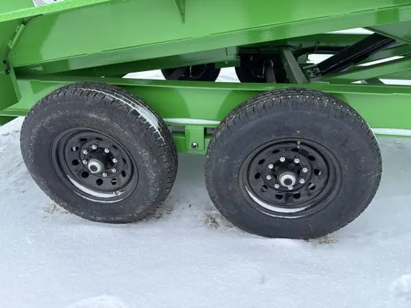 2026 RAWMAXX GDX14'X83" BUMPER PULL DUMP TRAILER 2-7000 LB AXLES LIMON GREEN 26092