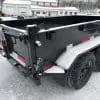 2026 RAWMAXX SDX 60"X10' BUMPER PULL DUMP TRAILER 2-3500 LB AXLES JET BLACK 26090
