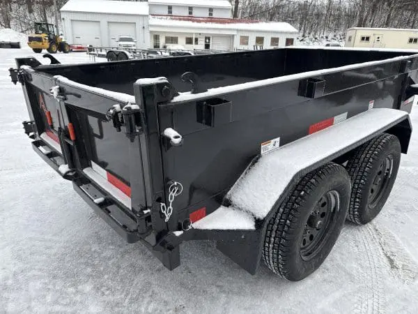 2026 RAWMAXX SDX 60"X10' BUMPER PULL DUMP TRAILER 2-3500 LB AXLES JET BLACK 26090
