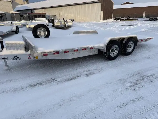 2026 NORDTEK 82X18 FOOT HYDRAULIC TILT BED 2-5200LB AXLES STEEL WHEELS 25092
