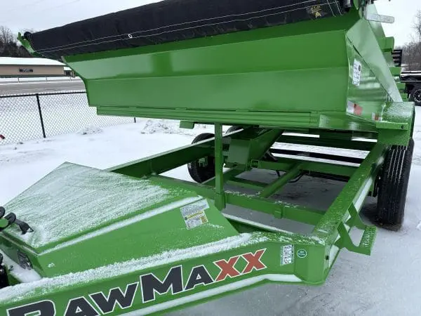 2026 RAWMAXX GDX14'X83" BUMPER PULL DUMP TRAILER 2-7000 LB AXLES LIMON GREEN 26092