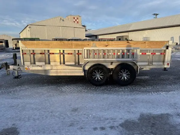 2026 NORDTEK 82X16 FOOT DUMP TRAILER WITH 2-7000LB AXLES, ALUM WHEELS, HYDRAULIC JACK 25095