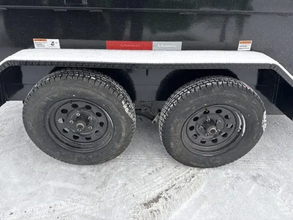 2026 RAWMAXX SDX 60"X10' BUMPER PULL DUMP TRAILER 2-3500 LB AXLES JET BLACK 26090