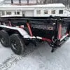 2026 RAWMAXX LPX14'X83" BUMPER PULL DUMP TRAILER 2-7000 LB AXLES JET BLACK 26088