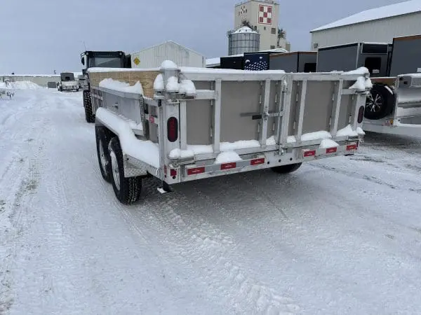 2026 NORDTEK 82X14 FOOT DUMP TRAILER WITH 2-7000LB AXLES, STEEL WHEELS 25096