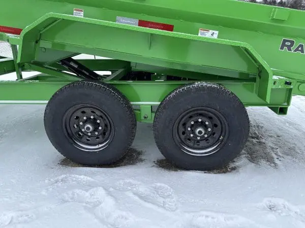 2026 RAWMAXX GDX14'X83" BUMPER PULL DUMP TRAILER 2-7000 LB AXLES LIMON GREEN 26092