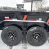 2026 RAWMAXX LPX14'X83" BUMPER PULL DUMP TRAILER 2-7000 LB AXLES JET BLACK 26088