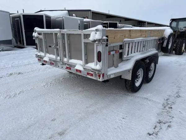 2026 NORDTEK 82X14 FOOT DUMP TRAILER WITH 2-7000LB AXLES, STEEL WHEELS 25096