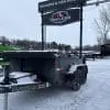 2026 RAWMAXX SDX 60"X10' BUMPER PULL DUMP TRAILER 2-3500 LB AXLES JET BLACK 26090