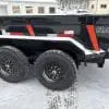 2026 RAWMAXX LPX14'X83" BUMPER PULL DUMP TRAILER 2-7000 LB AXLES JET BLACK 26088
