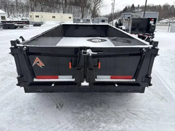 2026 RAWMAXX SDX 60"X10' BUMPER PULL DUMP TRAILER 2-3500 LB AXLES JET BLACK 26090
