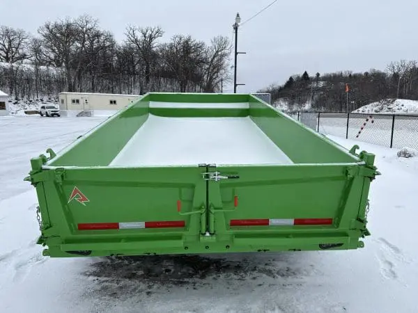 2026 RAWMAXX GDX14'X83" BUMPER PULL DUMP TRAILER 2-7000 LB AXLES LIMON GREEN 26092