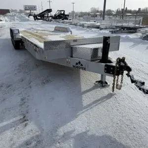 2026 NORDTEK 82X26 HYDRAULIC TILT BED 2-8000LB AXLES ALUM WHEELS, HYDRAULIC JACK 25094