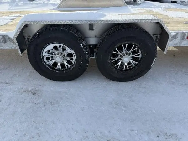 2026 NORDTEK 82X26 HYDRAULIC TILT BED 2-8000LB AXLES ALUM WHEELS, HYDRAULIC JACK 25094