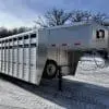 2026 DURALITE 25'X96" TRAIL DRIVE GOOSENECK STOCK TRAILER 2-7000LB AXLES RO2765