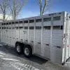 2026 DURALITE 25'X96" TRAIL DRIVE GOOSENECK STOCK TRAILER 2-7000LB AXLES RO2765