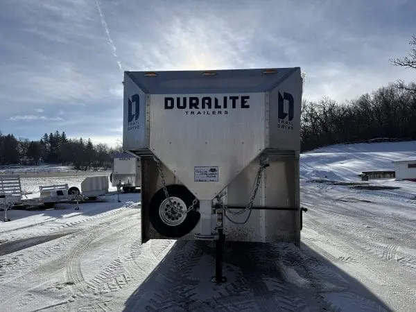2026 DURALITE 25'X96" TRAIL DRIVE GOOSENECK STOCK TRAILER 2-7000LB AXLES RO2765