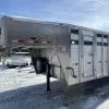 2026 DURALITE 25'X96" TRAIL DRIVE GOOSENECK STOCK TRAILER 2-7000LB AXLES RO2765