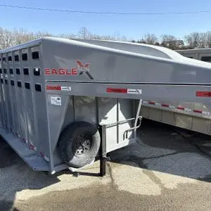 2026 EAGLE X 24'X6'8" LIVESTOCK TRAILER WITH 2-7000LB AXLES RO0835