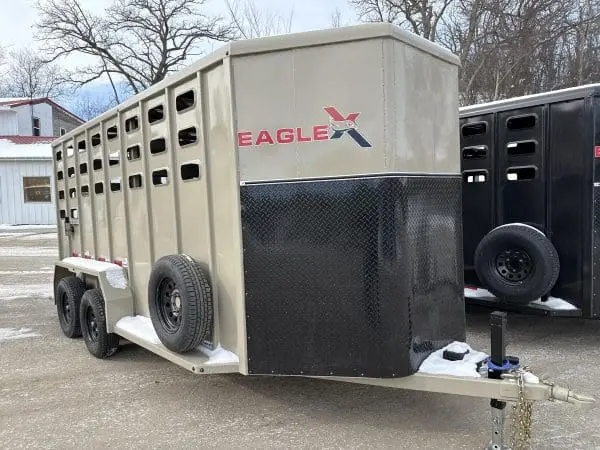 2026 EAGLE X 16'X6'8" LIVESTOCK TRAILER WITH 2-3500LB AXLES RO0767