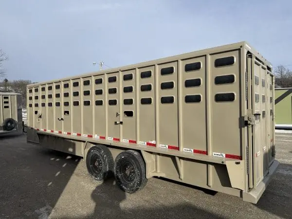 2026 EAGLE X 24'X7' LIVESTOCK TRAILER WITH 2-8000LB AXLES RO0867
