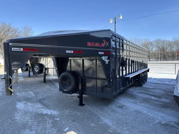 2026 EAGLE X 28'X7' LIVESTOCK TRAILER WITH 3-7000LB AXLES RO0864