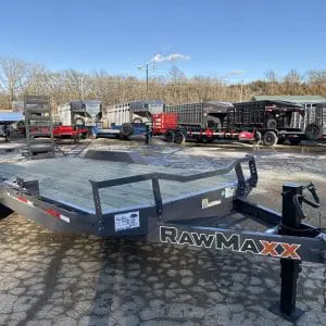 2026 RAWMAXX ECX18BP10K EQUIPMENT/CAR HAULER WITH 2-5200LB AXLES RO1459