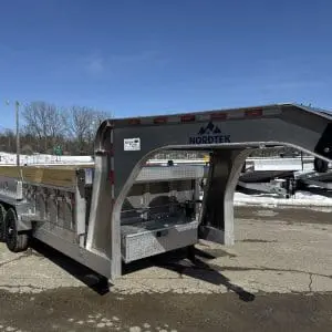 2026 NORDTEK 82X16 FOOT GOOSENECK DUMP TRAILER 3-7000LB AXLES ALUM WHEELS RO1427