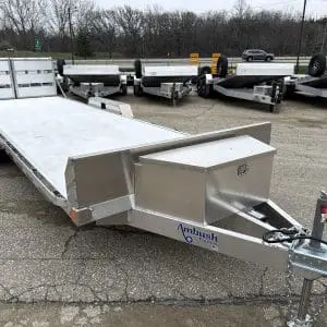2026 AMBUSH EQUIPMENT TRAILER 81X22 WITH 2-5200LB AXLES ALUM WHEELS RO4833