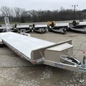 2026 AMBUSH EQUIPMENT TRAILER 81X30 WITH 2-5200LB AXLES ALUM WHEELS RO4836