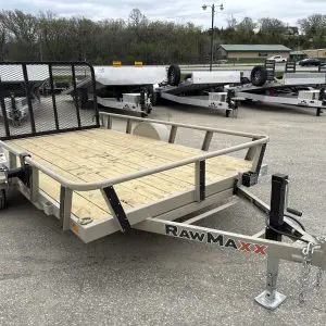 2026 RAWMAXX UTX 12X83 BUMPER PULL UTILITY TRAILER WITH 3500LB AXLE RO3290