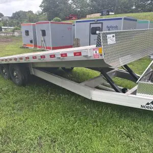 2025 NORDTEK 22X102 TILT BED DECKOVER WITH 2-7000LB AXLES ALUMINUM WHEELS RO0867