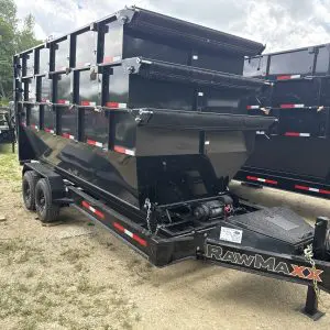 2026 RAWMAXX RDX16BP16K ROLLOFF TRAILER WITH 3 16FOOT BINS 2-8K AXLES RO4842