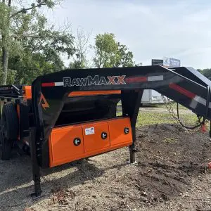 2026 RAWMAXX LPXT14'X83" GOOSENECK DUMP TRAILER 2-7000 LB AXLES RO4346