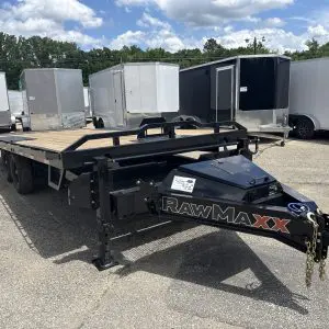 2026 RAWMAXX DTX 22X102 BUMPER PULL DECK OVER TILT TRAILER 2-7000LB AXLES RO4078