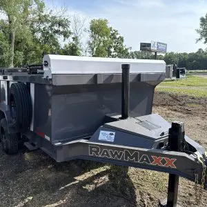 2026 RAWMAXX LPXT14'X83" BUMPER PULL DUMP TRAILER 2-8000 LB AXLES RO4497