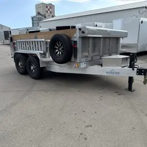 2025 Nordtek 82x12 Foot Aluminum Dump Trailer 2-7000lb axles Aluminum wheels DL0643