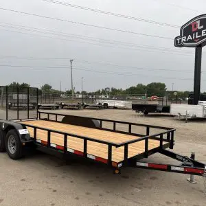 2027 ABU 82X18 RU235 TANDEM AXLE UTILITY TRAILER 2-3500LB AXLES DL4922